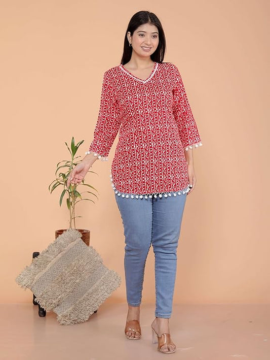 LoomBella Lifestyle Printed Straight Kurti Perfect for Casual, Formal, and Ethnic Wear