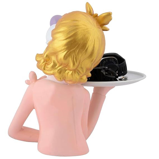 FAB CRAFT STUDIO Resin Bubble Girl Figurines Desktop Cake Fruit Organizer Home Dรฉcor