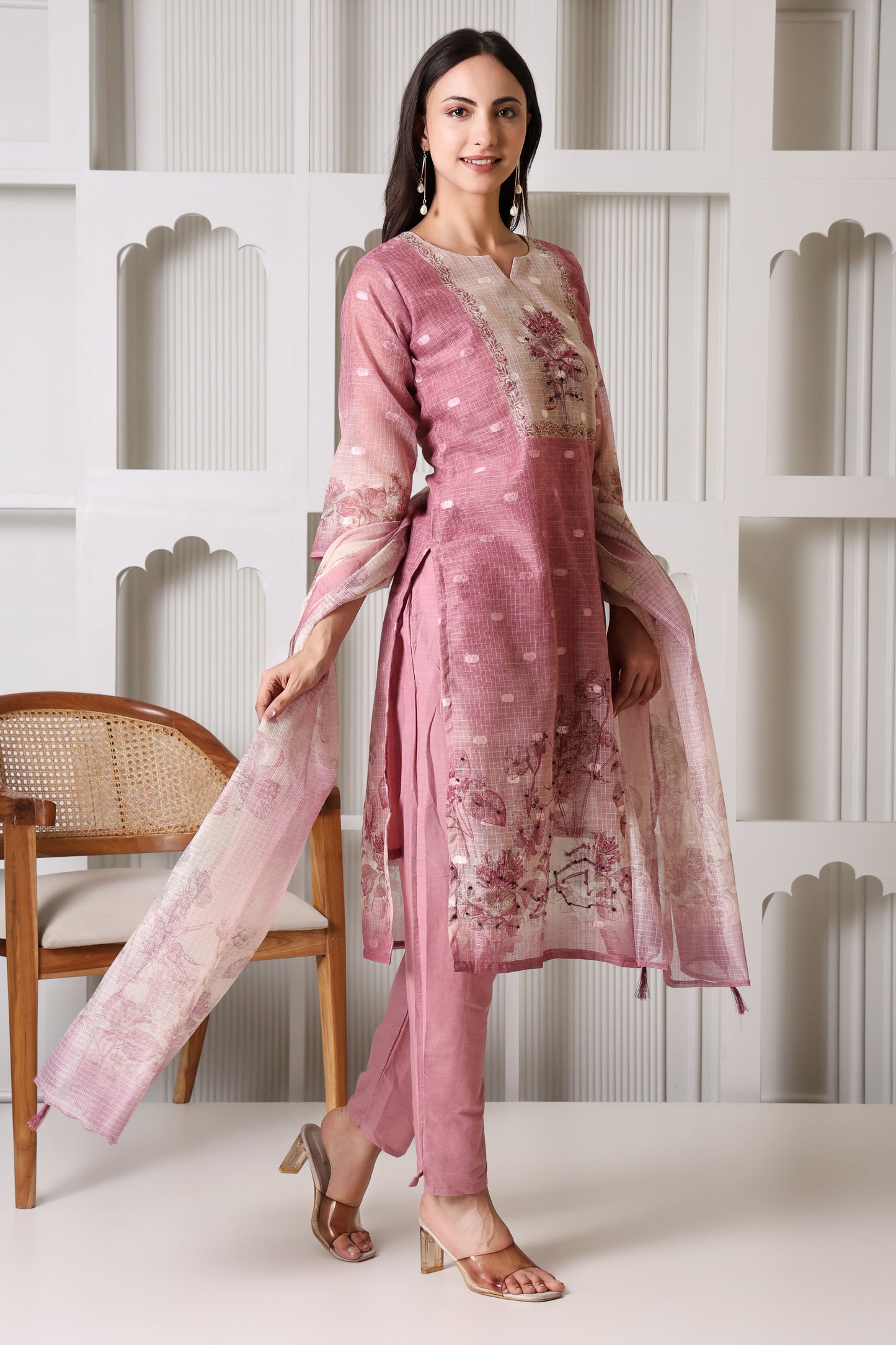 Blush Bloom Cotton Suit Set