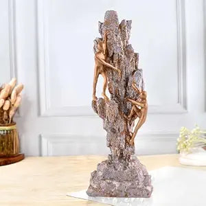 FAB CRAFT STUDIO Men Climb on wall Showpiece for Home Decor Showpiece, Atlas Sculpture for Office Table Décor