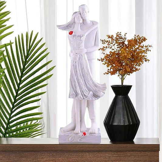 FAB CRAFT STUDIO Great Valentine's Day Gift for Girl & Boys symbolizes True Love, Romantic Gift Showpieces White