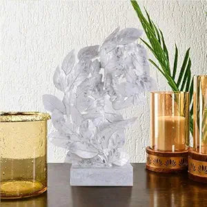 FAB CRAFT STUDIO RomentIc Love Couple Face Statue Silver Showpiece for Home Decor in Showpieces &Figurine Table Decorations