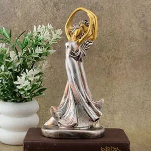 FAB CRAFT STUDIO Great Valentine's Day Gift for Girl & Boys symbolizes True Love, Romantic Gift Showpieces Golden Silver