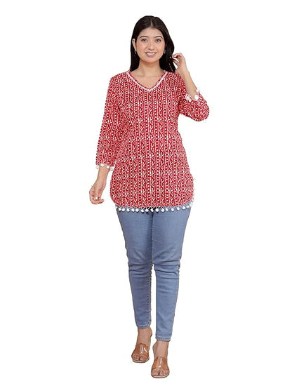 LoomBella Lifestyle Printed Straight Kurti Perfect for Casual, Formal, and Ethnic Wear