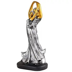 FAB CRAFT STUDIO Great Valentine's Day Gift for Girl & Boys symbolizes True Love, Romantic Gift Showpieces Silver Golden