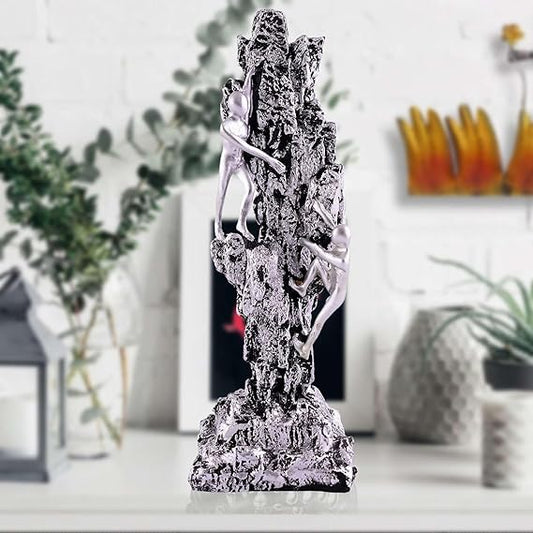 FAB CRAFT STUDIO Men Climb on wall Showpiece for Home Decor Showpiece, Atlas Sculpture for Office Table Décor