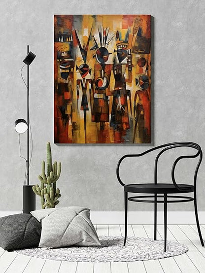 FAB CRAFT STUDIO Modern Art Wall Painting For Wall Decoration Canvas Wall Painting For Home Decor, Living Room, Bedroom, Office Hotel