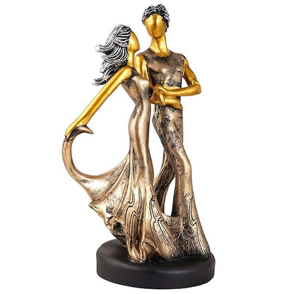 FAB CRAFT STUDIO  Great Valentine's Day Gift for Girl & Boys symbolizes True Love, Romantic Gift Showpieces Golden