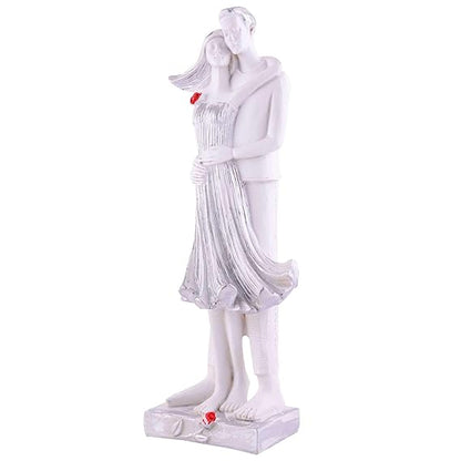 FAB CRAFT STUDIO Great Valentine's Day Gift for Girl & Boys symbolizes True Love, Romantic Gift Showpieces White