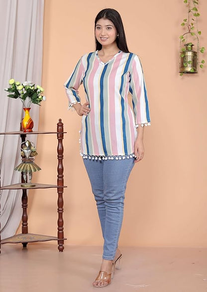 LoomBella Lifestyle Printed Kurti Perfect for Casual, Formal, and Ethnic Wear