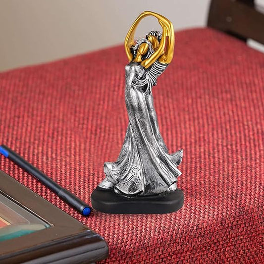 FAB CRAFT STUDIO Great Valentine's Day Gift for Girl & Boys symbolizes True Love, Romantic Gift Showpieces Silver Golden