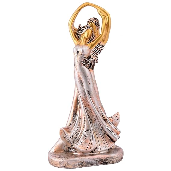 FAB CRAFT STUDIO Great Valentine's Day Gift for Girl & Boys symbolizes True Love, Romantic Gift Showpieces Golden Silver