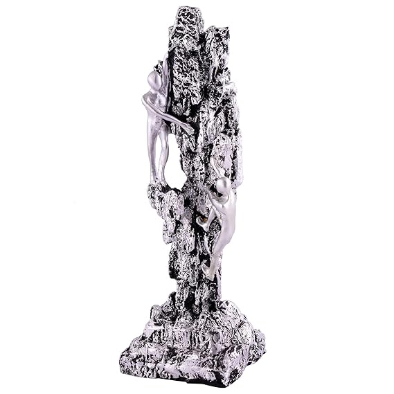 FAB CRAFT STUDIO Men Climb on wall Showpiece for Home Decor Showpiece, Atlas Sculpture for Office Table Décor