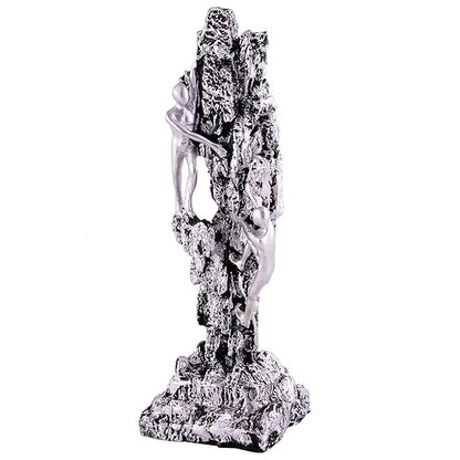 FAB CRAFT STUDIO Men Climb on wall Showpiece for Home Decor Showpiece, Atlas Sculpture for Office Table Décor