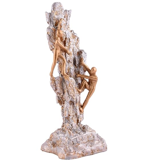FAB CRAFT STUDIO Men Climb on wall Showpiece for Home Decor Showpiece, Atlas Sculpture for Office Table Décor