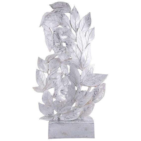 FAB CRAFT STUDIO RomentIc Love Couple Face Statue Silver Showpiece for Home Decor in Showpieces &Figurine Table Decorations Items