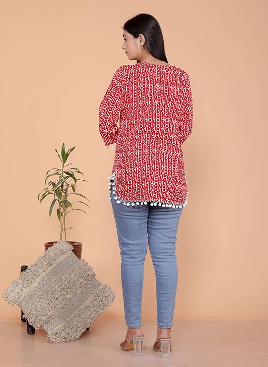 LoomBella Lifestyle Printed Straight Kurti Perfect for Casual, Formal, and Ethnic Wear