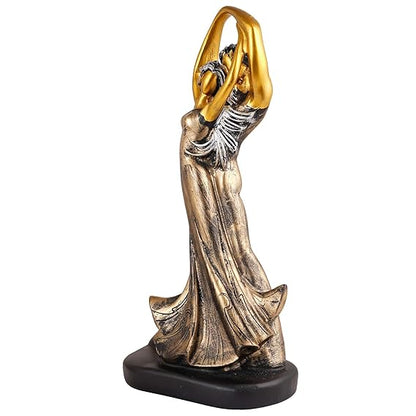 FAB CRAFT STUDIO Great Valentine's Day Gift for Girl & Boys symbolizes True Love, Romantic Gift Showpieces Brown Golden