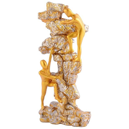 FAB CRAFT STUDIO Men Climb on wall Showpiece for Home Decor Showpiece, Atlas Sculpture for Office Table Décor