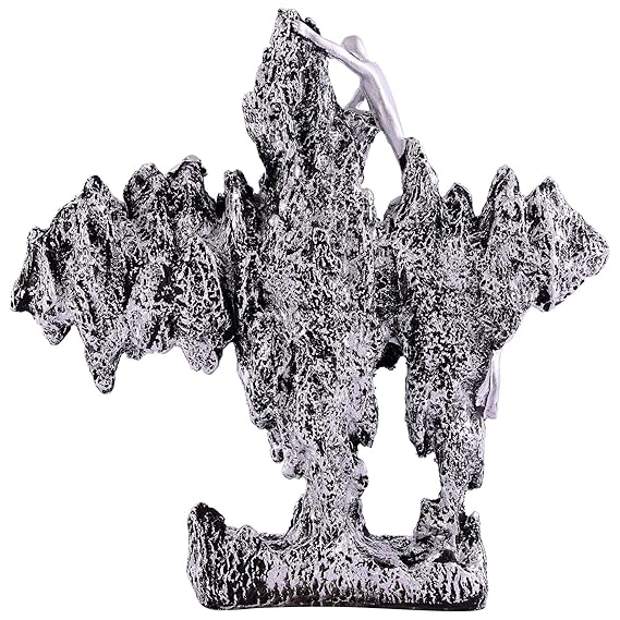 FAB CRAFT STUDIO Men Climb on wall Showpiece for Home Decor Showpiece, Atlas Sculpture for Office Table Décor