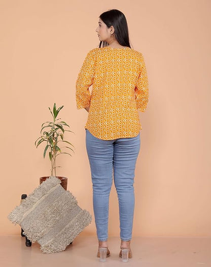 LoomBella Lifestyle Printed Straight Round Neck Kurti Perfect for Casual, Formal, and Ethnic Wear