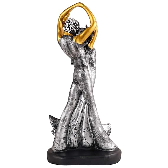 FAB CRAFT STUDIO Great Valentine's Day Gift for Girl & Boys symbolizes True Love, Romantic Gift Showpieces Silver Golden