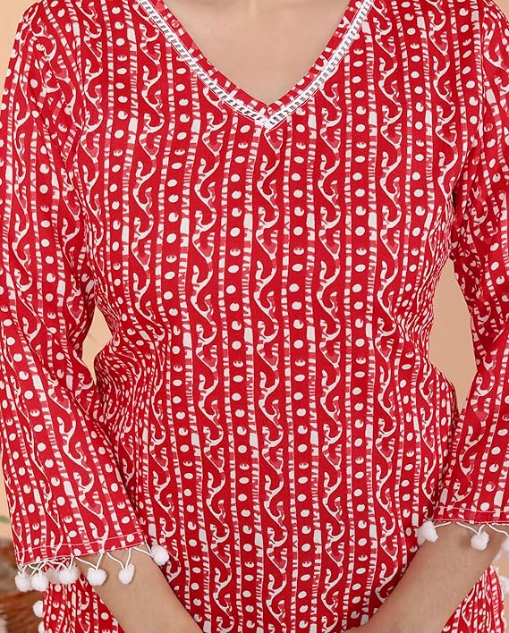 LoomBella Lifestyle Printed Straight Kurti Perfect for Casual, Formal, and Ethnic Wear