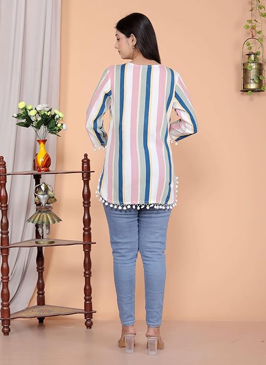LoomBella Lifestyle Printed Kurti Perfect for Casual, Formal, and Ethnic Wear