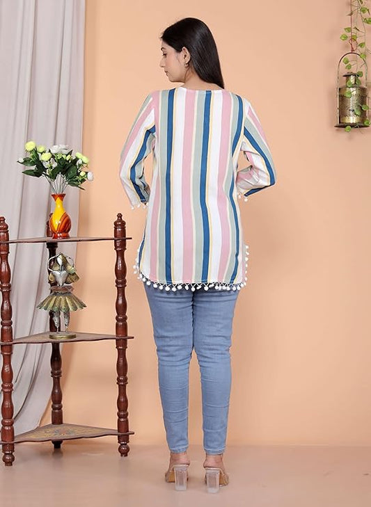 LoomBella Lifestyle Printed Kurti Perfect for Casual, Formal, and Ethnic Wear