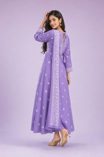 Fab Craft Studio Women’s Cotton Floral Printed Straight Kurti With Pant and Dupatta