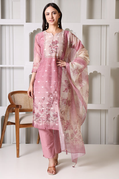 Blush Bloom Cotton Suit Set