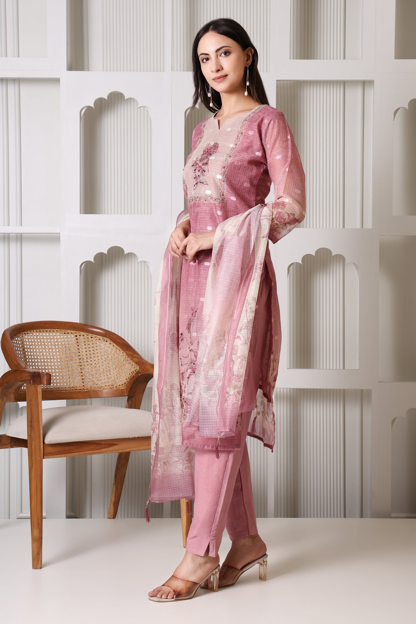 Blush Bloom Cotton Suit Set