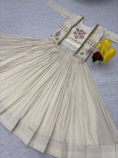 Festival Special Pure Tissue Shimmer Crop Top Lehenga Set with Jacket