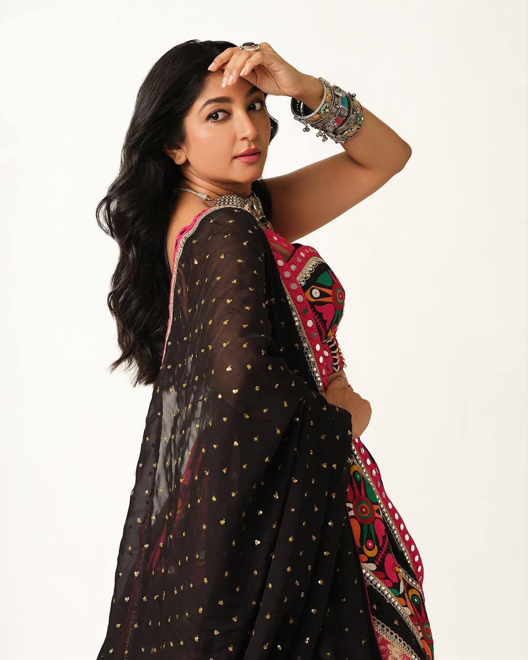 Navratri Special Muslin Cotton Chaniya Choli Set with Real Mirror Work
