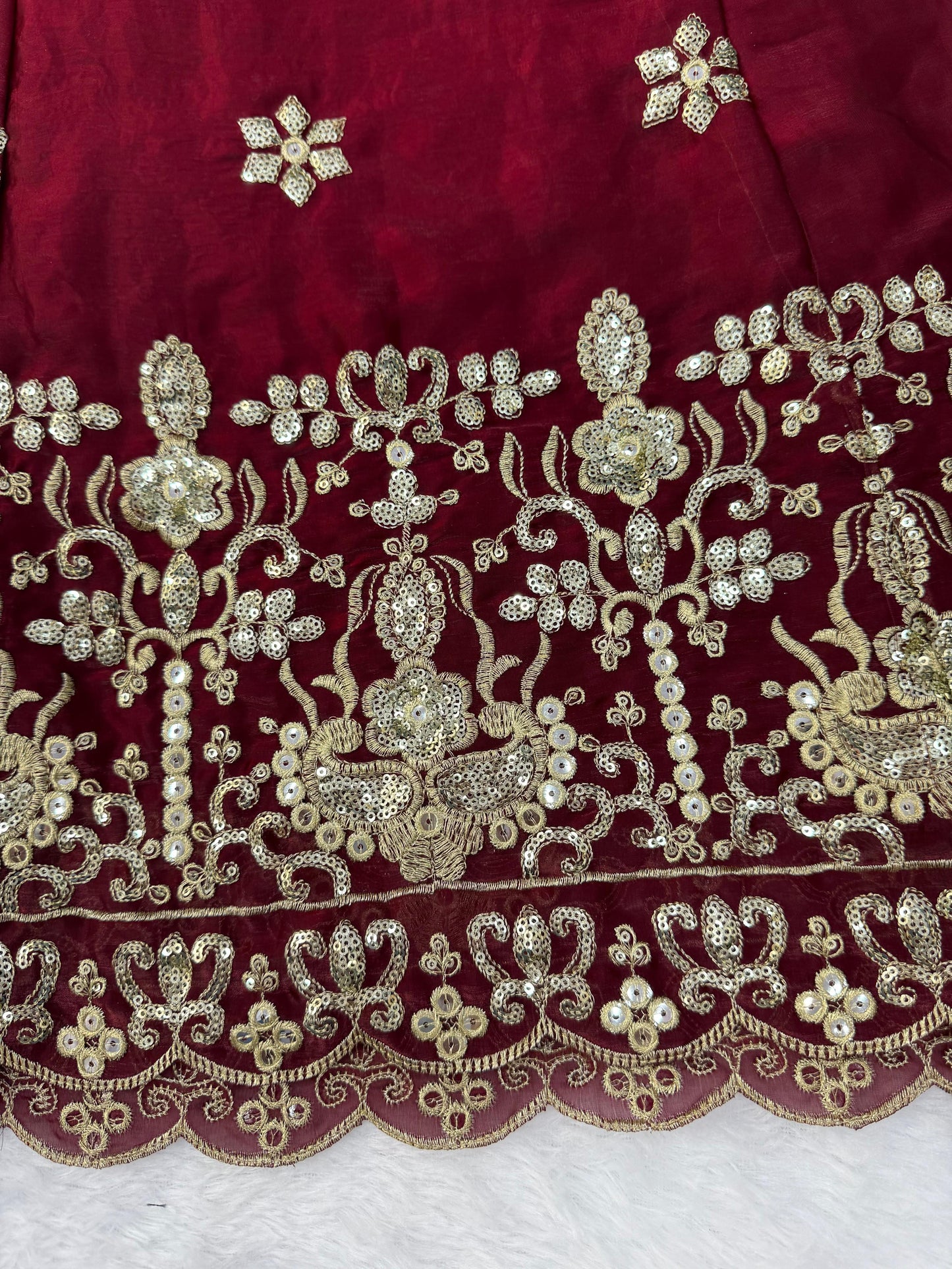 Fendy Silk Anarkali Set with Thread & Sequence Work Dupatta