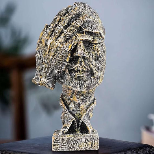 FAB CRAFT STUDIO Face Statue Murti Antique Idol Abstract Art Decor showpiece