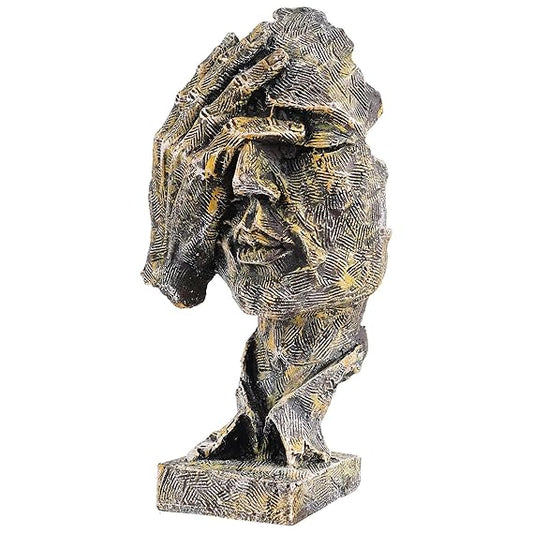 FAB CRAFT STUDIO Face Statue Murti Antique Idol Abstract Art Decor showpiece